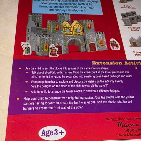 Melissa & Doug Castle Blocks Set - Gray and Green - Picture 7 of 8